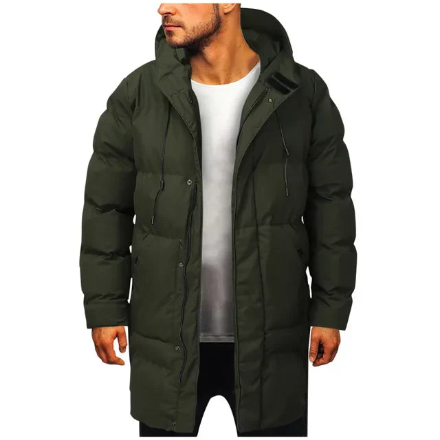 Men's Winter Puffer Coat | Warm Hooded Jacket