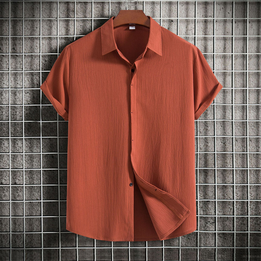 Men's Casual Cotton-Linen Shirt