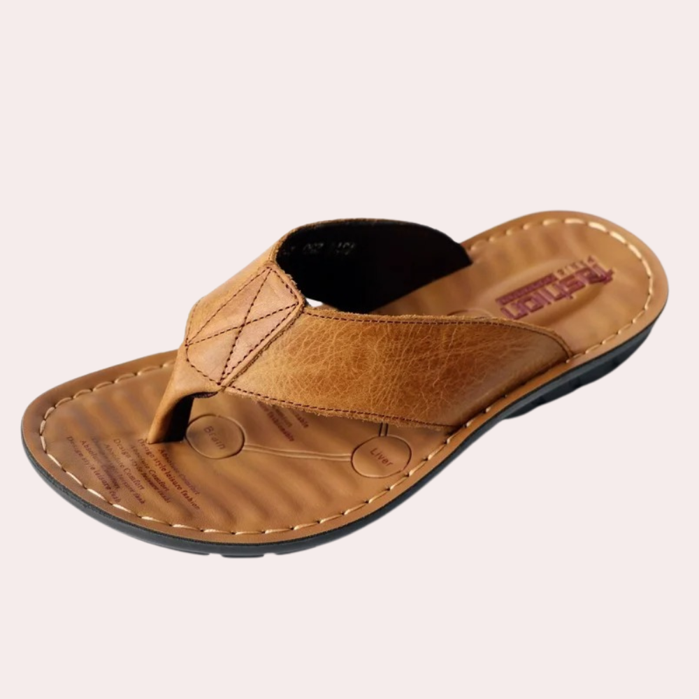 Lowell | Leather Men's Slippers