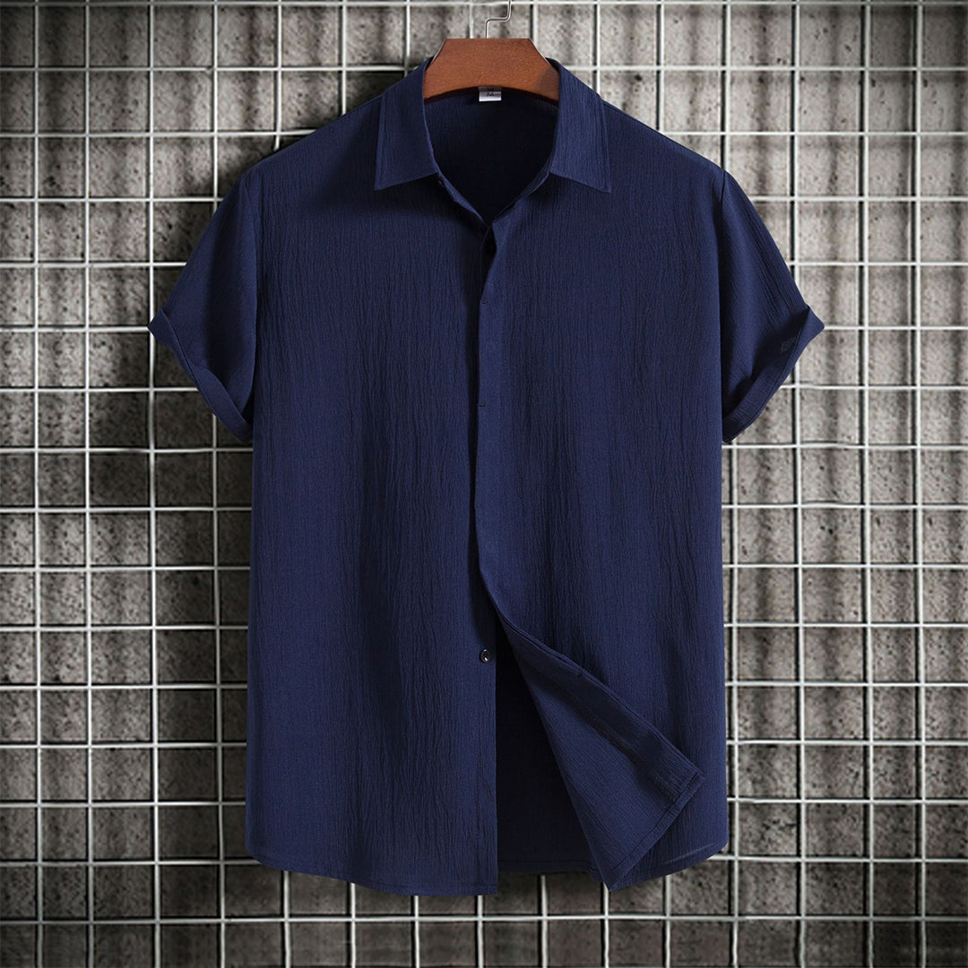 Men's Casual Cotton-Linen Shirt