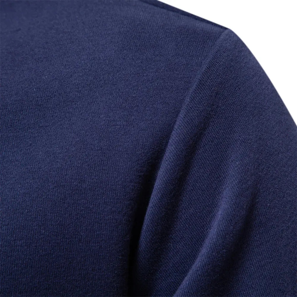 Men's Long-Sleeve Polo Sweatshirt | Casual & Stylish