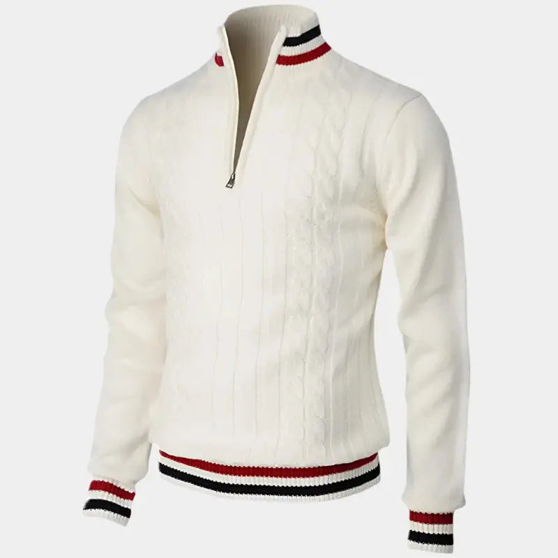 Men's Knitted Zip Sweater | Stylish & Warm