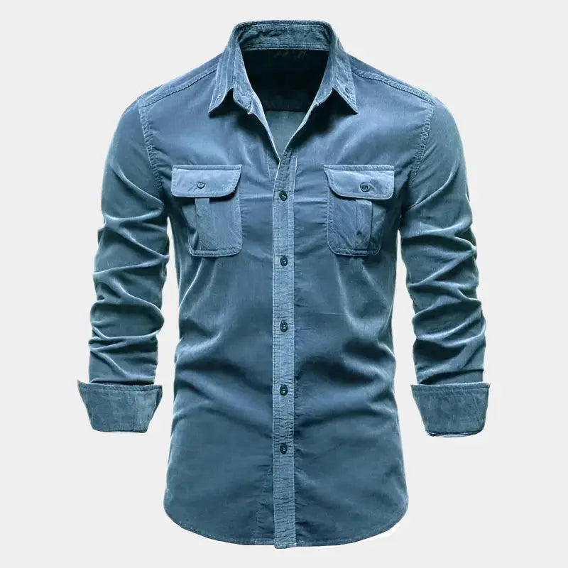 Men's Corduroy Button-Up Shirt | Casual & Stylish