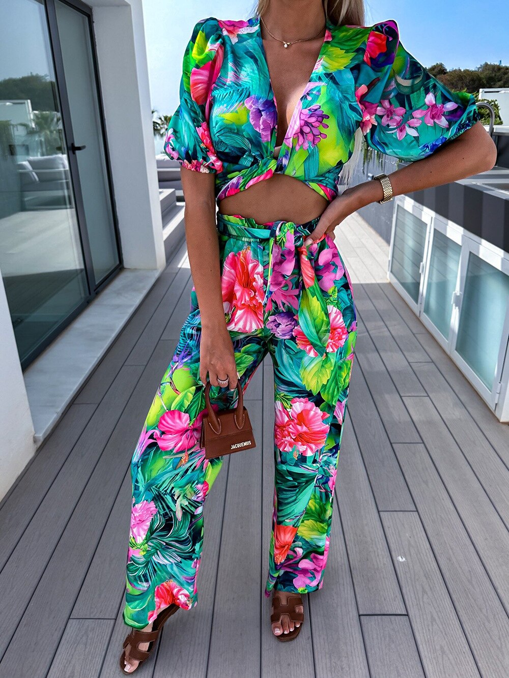 Rosalie | Two-piece set with print