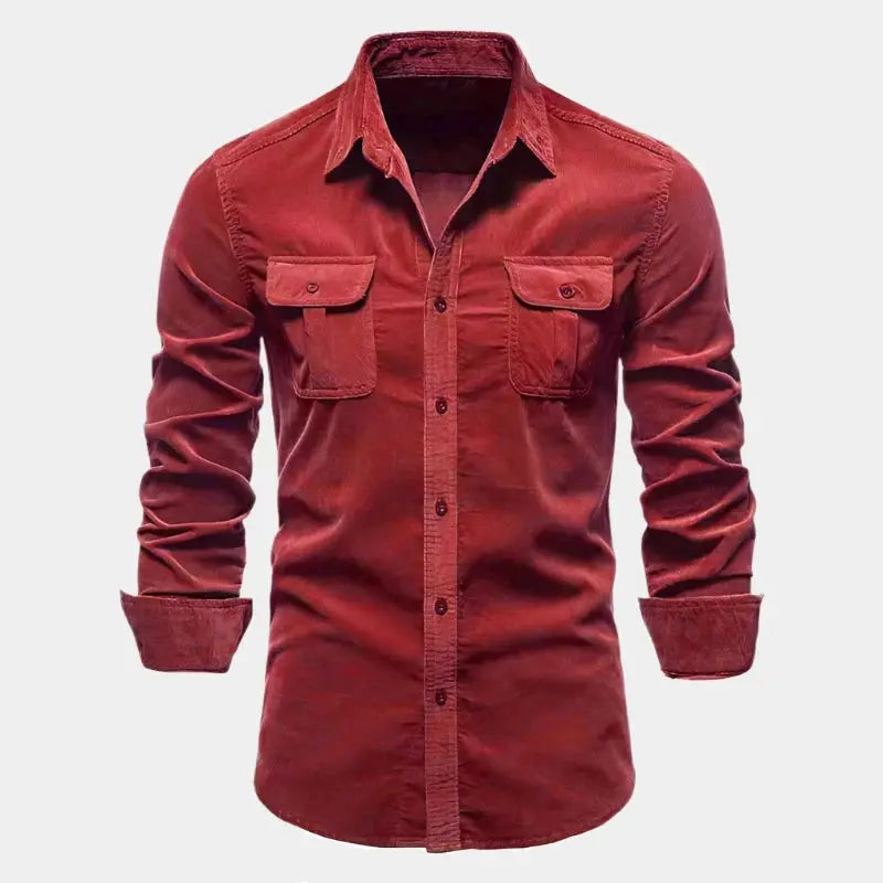 Men's Corduroy Button-Up Shirt | Casual & Stylish