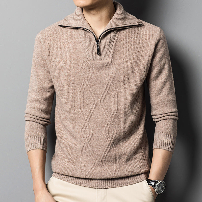 Men's Knit Half-Zip Sweater | Warm & Stylish