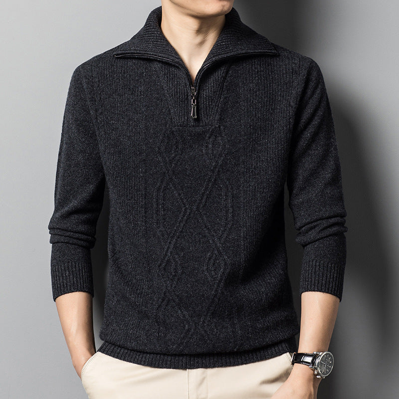 Men's Knit Half-Zip Sweater | Warm & Stylish