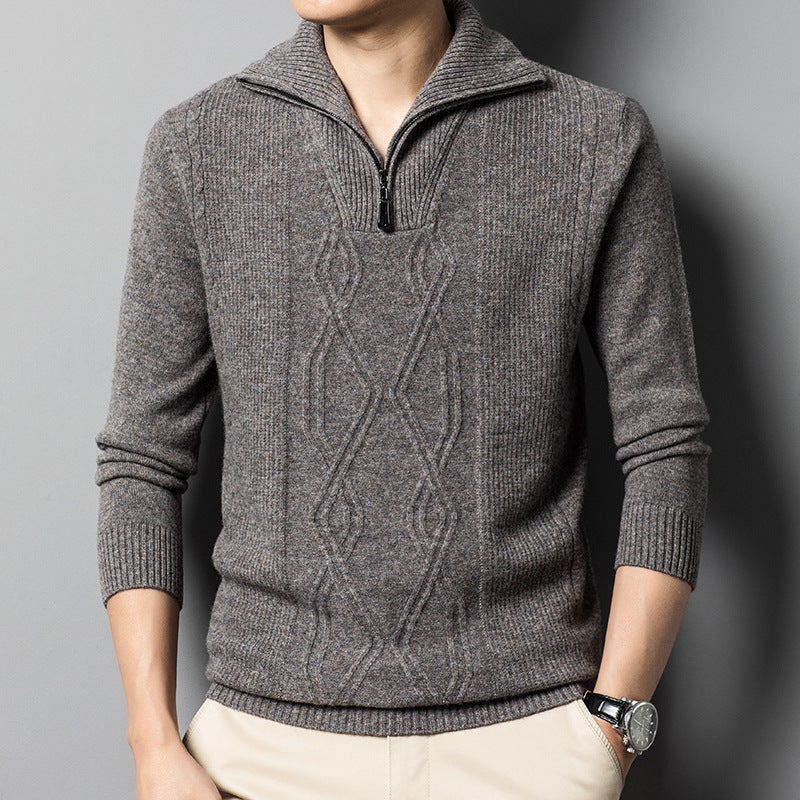 Men's Knit Half-Zip Sweater | Warm & Stylish