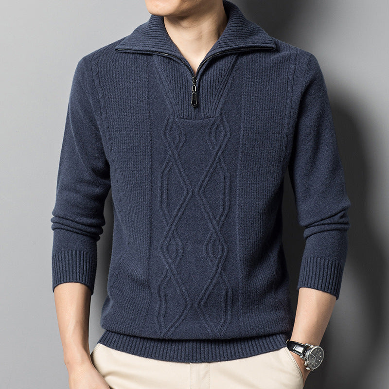 Men's Knit Half-Zip Sweater | Warm & Stylish