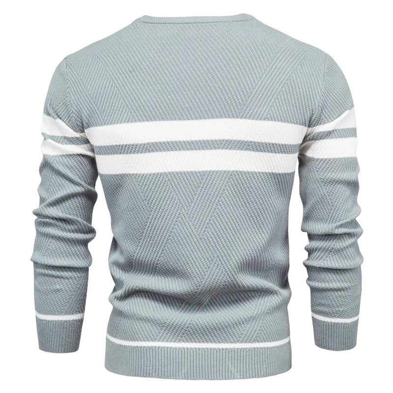 Rinku | Striped Cotton Crewneck Sweater