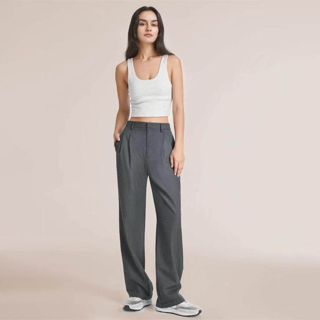 Women's Wide-Leg High-Waist Trousers | Elegant & Versatile