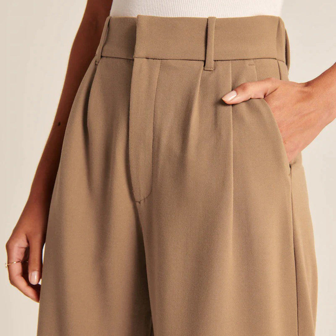 Women's Wide-Leg High-Waist Trousers | Elegant & Versatile