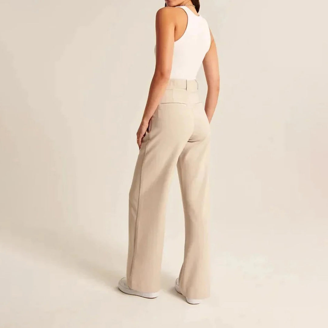 Women's Wide-Leg High-Waist Trousers | Elegant & Versatile