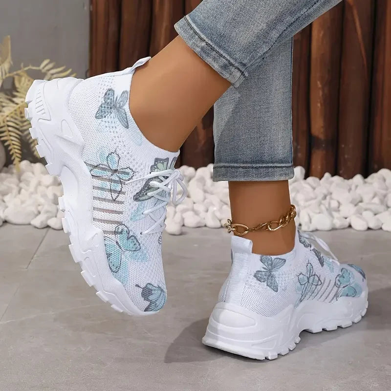 Women’s Breathable Butterfly Sneakers | Lightweight & Stylish