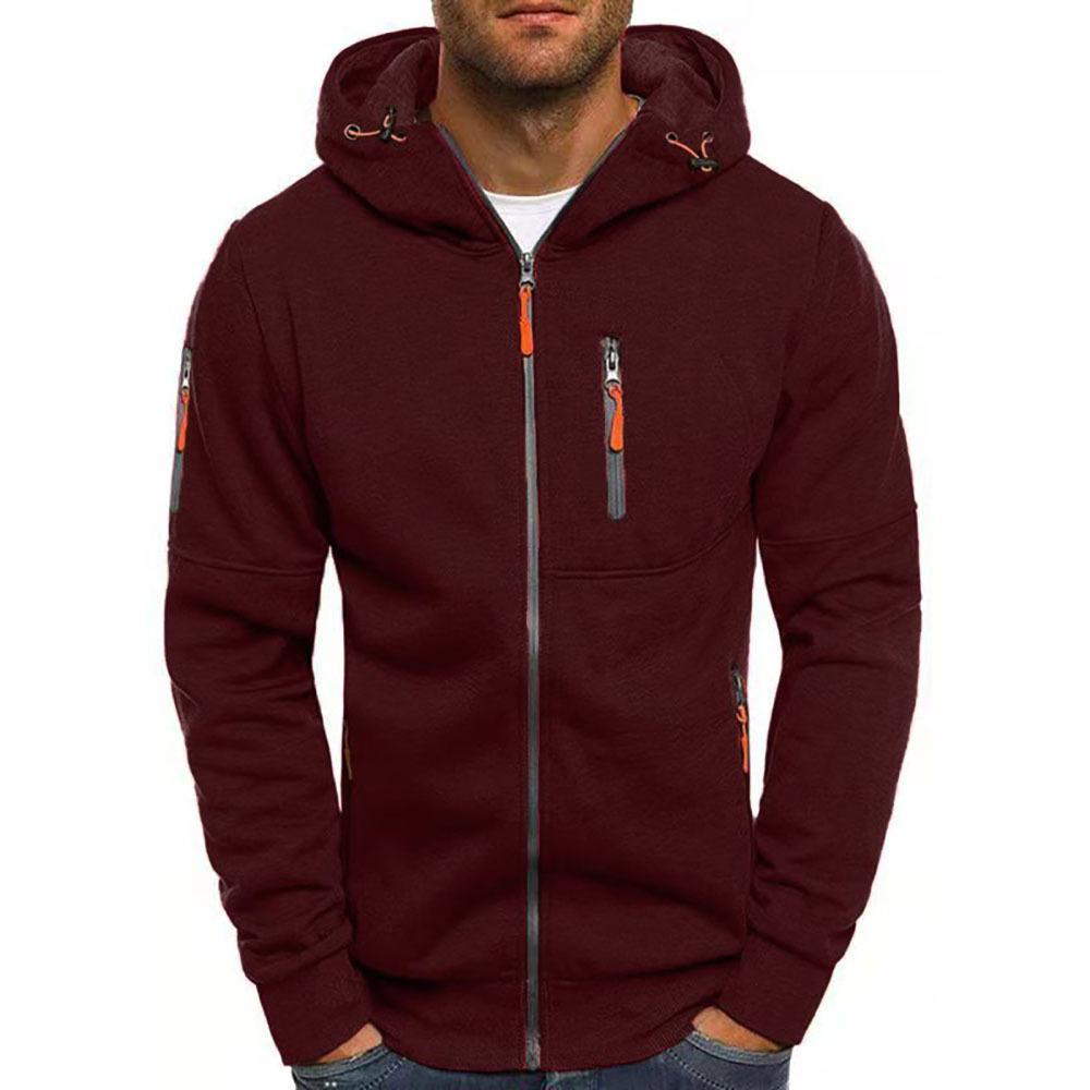 Men's Hooded Zip-Up Sweatshirt | Stylish & Functional