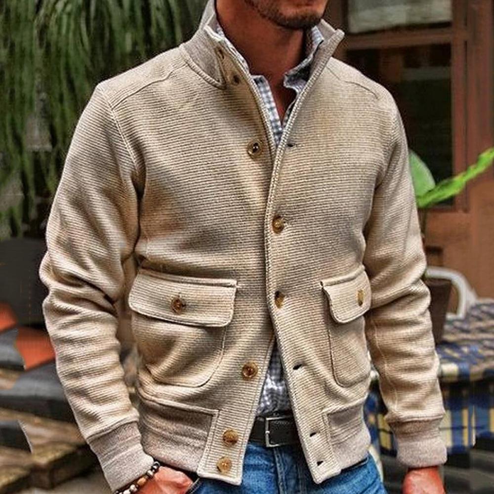 Men's Casual Button-Up Jacket | Stylish & Versatile