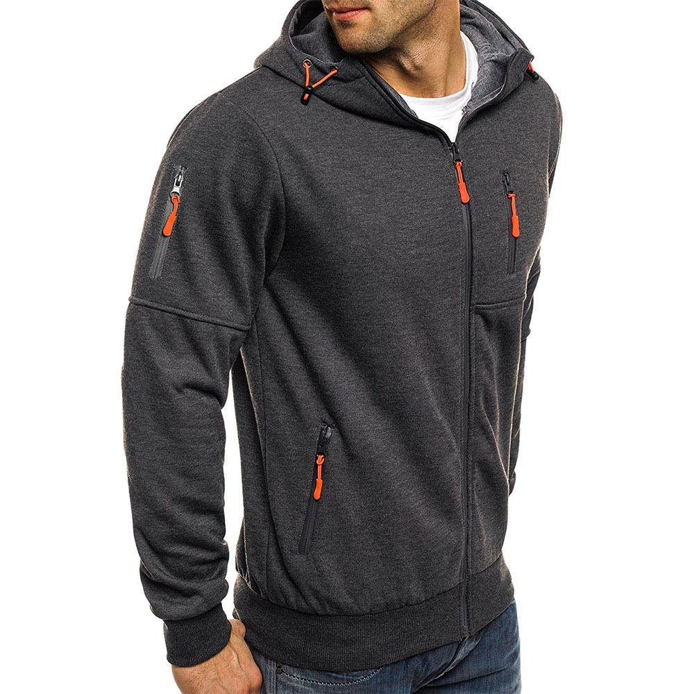 Men's Hooded Zip-Up Sweatshirt | Stylish & Functional