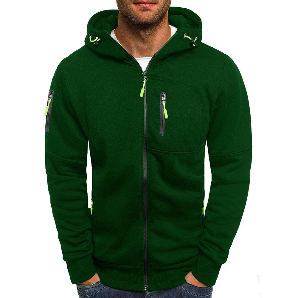 Men's Hooded Zip-Up Sweatshirt | Stylish & Functional