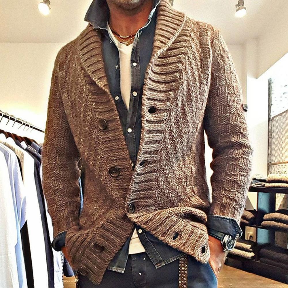 Men's Knitted Cardigan | Stylish Button-Up Sweater