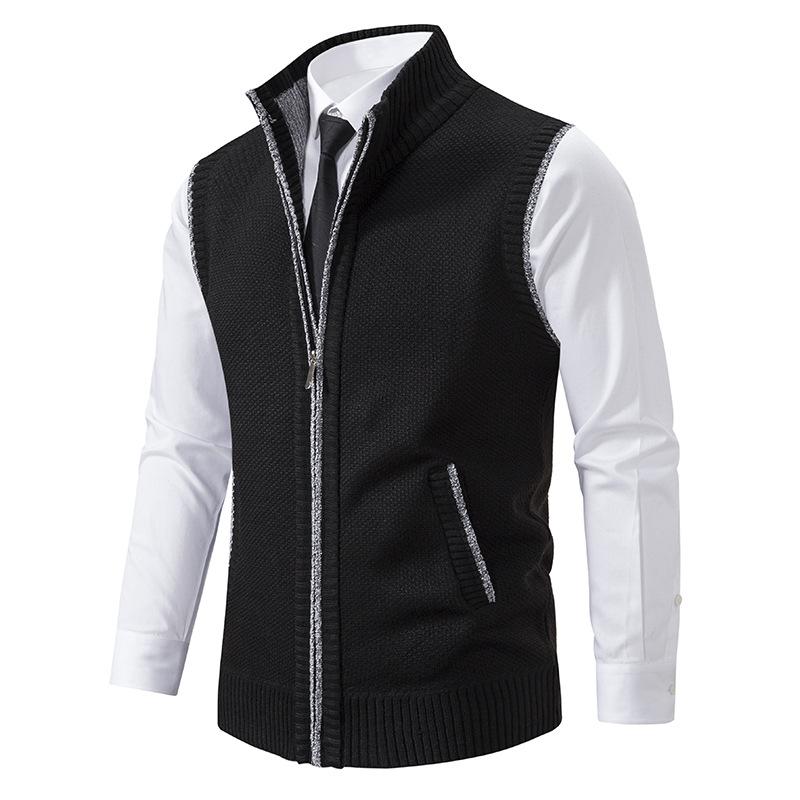 Men's Knitted Zipper Vest | Stylish & Warm Layer