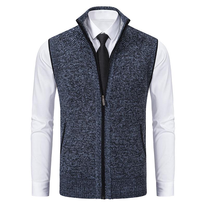 Men's Knitted Zipper Vest | Stylish & Warm Layer