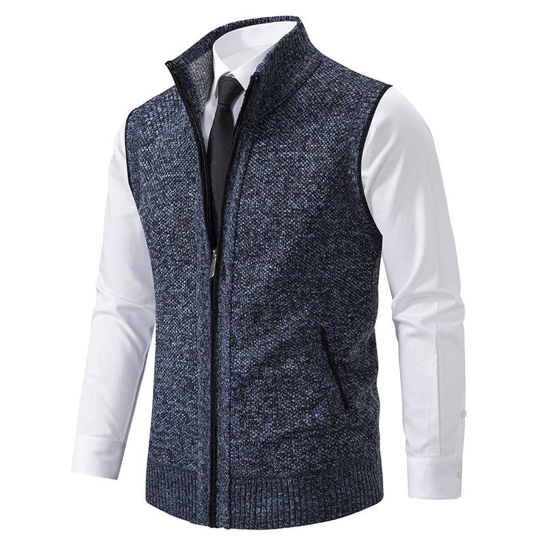 Men's Knitted Zipper Vest | Stylish & Warm Layer