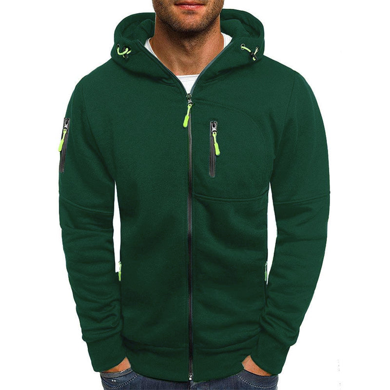 Men's Hooded Zip-Up Sweatshirt | Stylish & Functional