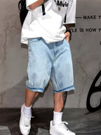 Men’s Wide-Leg Knee-Length Shorts