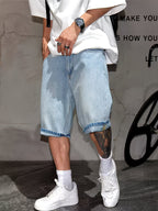 Men’s Wide-Leg Knee-Length Shorts