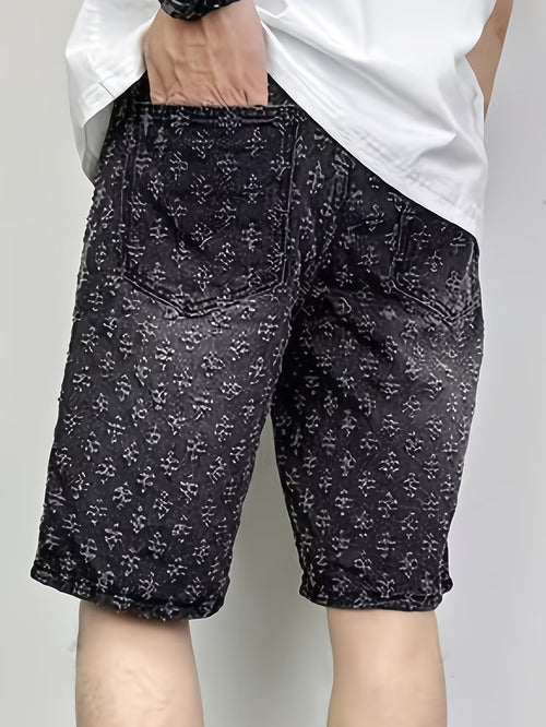 Men's Textured Straight-Leg Shorts