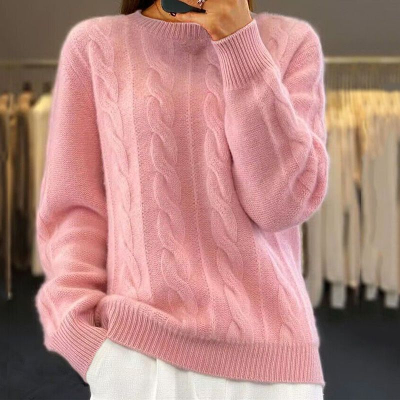 Women's Cable Knit Sweater | Soft & Cozy Pullover