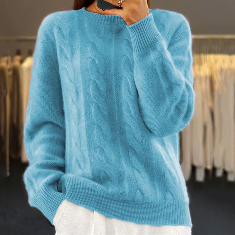 Women's Cable Knit Sweater | Soft & Cozy Pullover