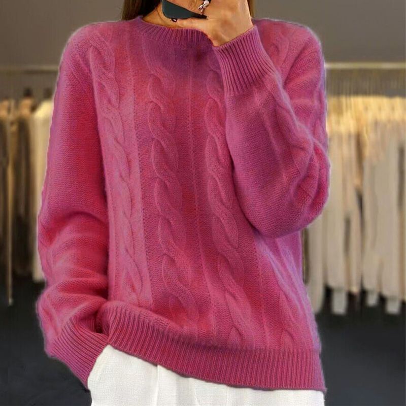 Women's Cable Knit Sweater | Soft & Cozy Pullover