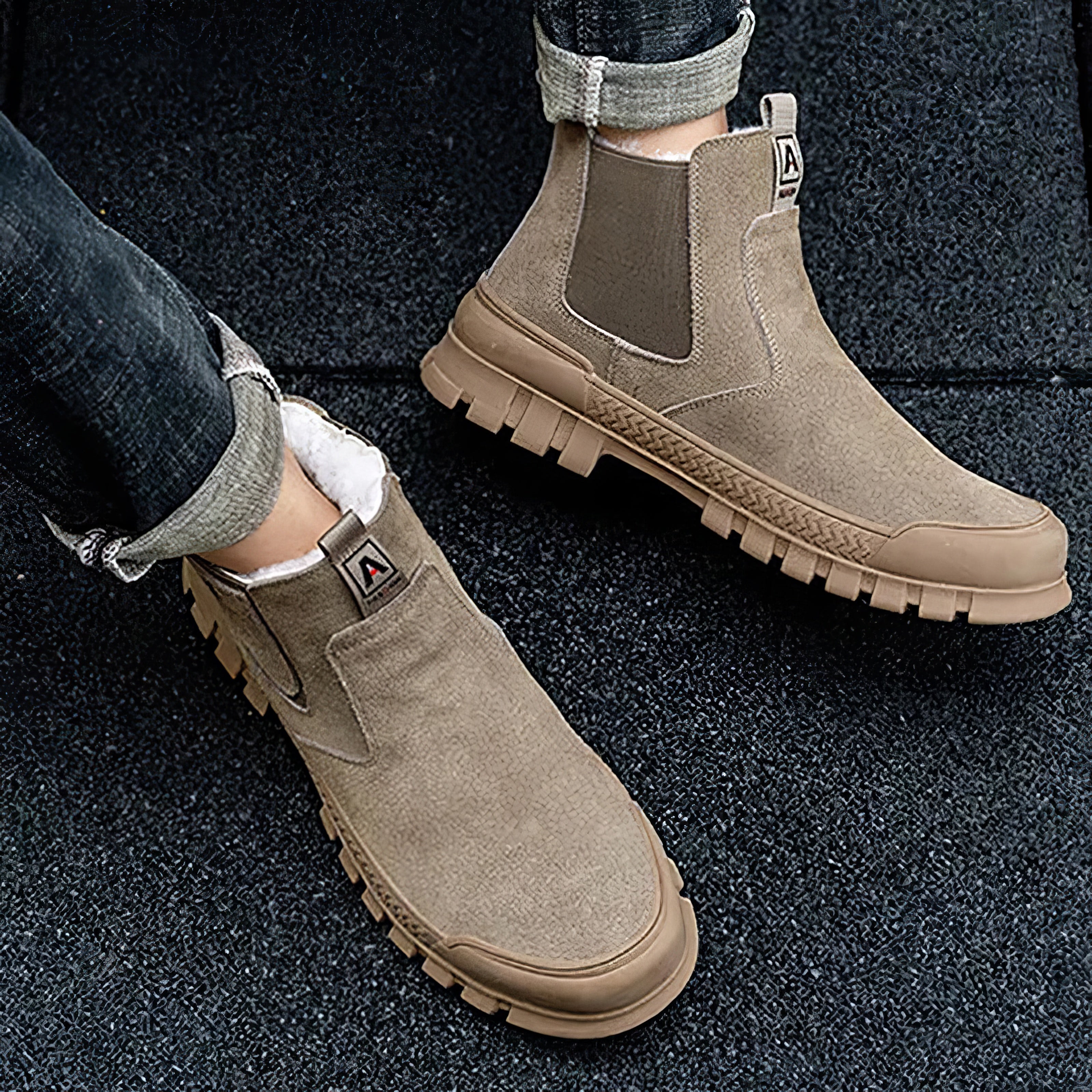 Men's Winter Chelsea Boots | Warm & Slip-Resistant