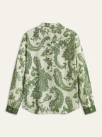 Women’s Paisley Print Button Front Shirt